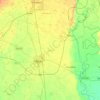 Palwal topographic map, elevation, terrain