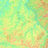 Martin County topographic map, elevation, terrain