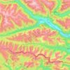 Lienzer Dolomiten topographic map, elevation, terrain