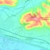 Goudourville topographic map, elevation, terrain