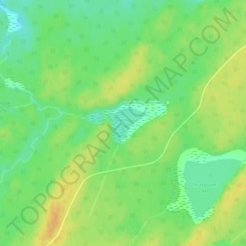 Beaverhouse Lake topographic map, elevation, terrain
