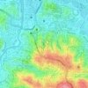 Bendungan topographic map, elevation, terrain