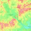 North Dorset topographic map, elevation, terrain