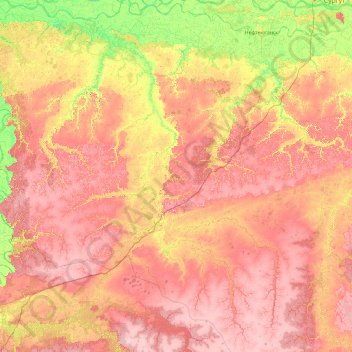 Нефтеюганский район topographic map, elevation, terrain