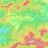 Oravská Lesná topographic map, elevation, terrain