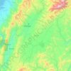 Keningau topographic map, elevation, terrain