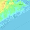 North Topsail Beach topographic map, elevation, terrain