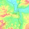 Mengíbar topographic map, elevation, terrain