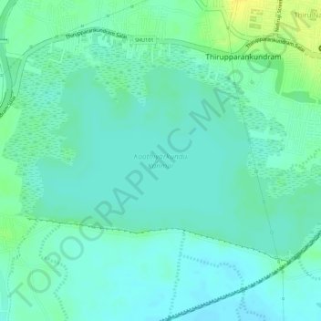 Koothiyarkundu Kanmai topographic map, elevation, terrain