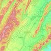Rockingham County topographic map, elevation, terrain