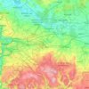District de Prague-Est topographic map, elevation, terrain