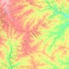 Oglethorpe County topographic map, elevation, terrain