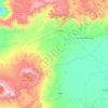 Dendi topographic map, elevation, terrain