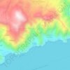 Santa Cruz La Laguna topographic map, elevation, terrain