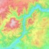 Wachau topographic map, elevation, terrain