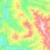 San Antonio Huitepec topographic map, elevation, terrain