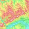 Rheingau-Taunus-Kreis topographic map, elevation, terrain