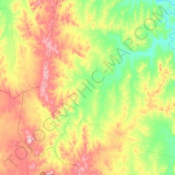 Blakney Creek topographic map, elevation, terrain