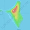 Olosega Island topographic map, elevation, terrain