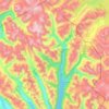 Skagway topographic map, elevation, terrain