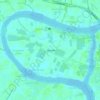 Ko Kret Subdistrict topographic map, elevation, terrain