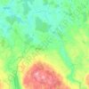 gmina Korsze topographic map, elevation, terrain