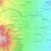 Cepogo topographic map, elevation, terrain