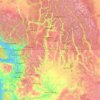 Columbia River topographic map, elevation, terrain