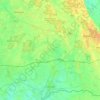 Coevorden topographic map, elevation, terrain