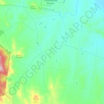 Sutton Grange topographic map, elevation, terrain