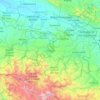 Santiago topographic map, elevation, terrain