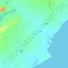 Talaja Taluka topographic map, elevation, terrain