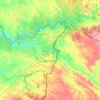 Barrancos topographic map, elevation, terrain
