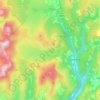 Ganllwyd topographic map, elevation, terrain