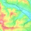 Bradford Peverell topographic map, elevation, terrain