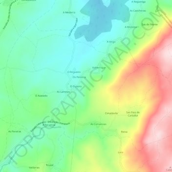 Marrubio topographic map, elevation, terrain