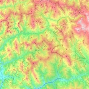 Municipal Unit of Apodotia topographic map, elevation, terrain