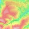 Blanchland topographic map, elevation, terrain