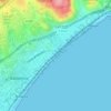 Platja del Cristall topographic map, elevation, terrain