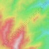 Sungai Kuning topographic map, elevation, terrain