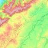 Cómbita topographic map, elevation, terrain