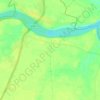Matiari topographic map, elevation, terrain