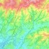 Buxted topographic map, elevation, terrain