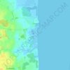 Damp topographic map, elevation, terrain
