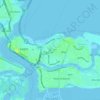 Lagos Island topographic map, elevation, terrain