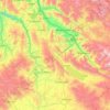 Province of Canas topographic map, elevation, terrain
