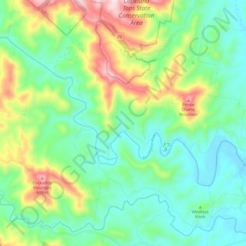 Bindera topographic map, elevation, terrain