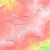 Midlands Province topographic map, elevation, terrain