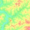 Zawara topographic map, elevation, terrain