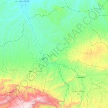 Sar-e Pol topographic map, elevation, terrain